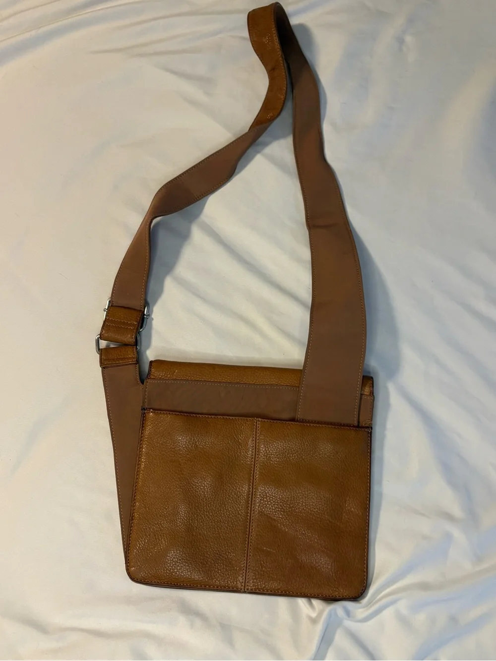 Fossil Men's Leather Messenger Bag in Brown